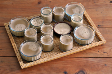 Plateau de crèmes au café