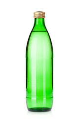 Glass bottle of sparkling water