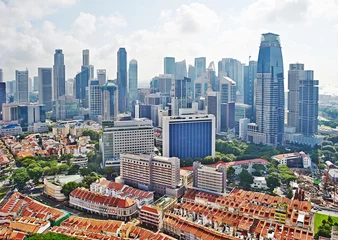 Foto auf Leinwand Stadtbild von Singapur © joyt
