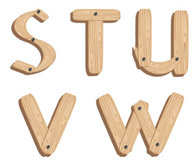 Wooden alphabet