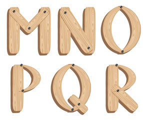Wooden alphabet