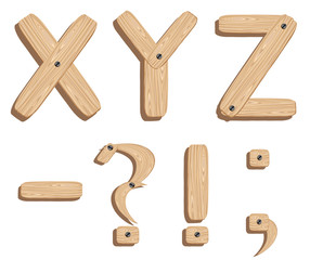 Wooden alphabet
