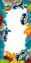 The coral reef - frame - border © honeyflavour