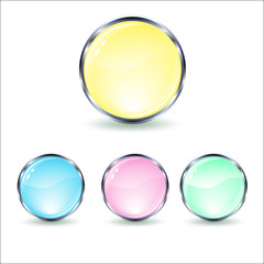 mint glass button - 51304088