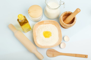 Different products to make bread