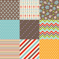 Obraz premium seamless patterns with fabric texture