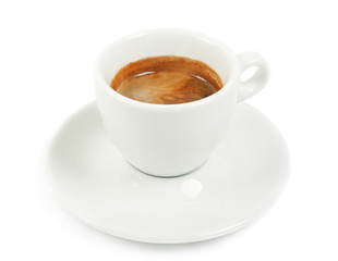 Cup with coffee espresso