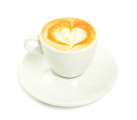 Cup with cappuccino