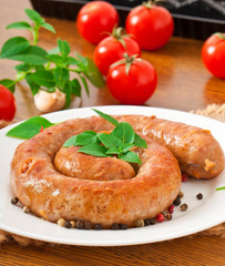 Homemade sausage