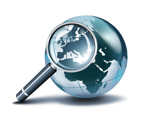 magnification on Europe