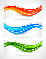 Set of abstract banners