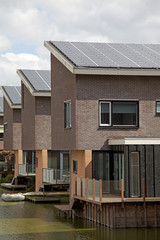 new family building with solar panels
