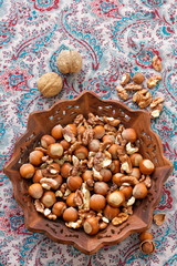 Walnut and hazelnut
