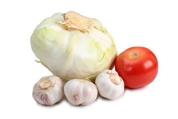 Cabbage and garlic