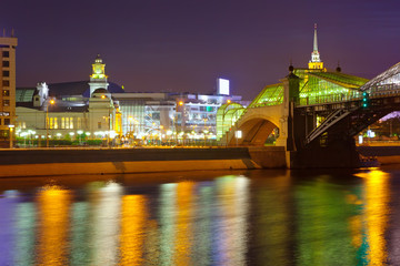 Fototapeta na wymiar View of Moscow in summer night