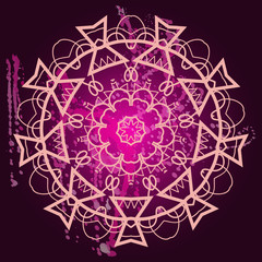 Oriental mandala motif - what is karma