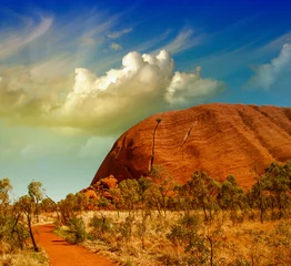Crédence de cuisine en verre imprimé Été Wonderful Outback colors in Australian Desert
