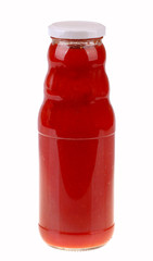 Glass jar of hot tomato sauce