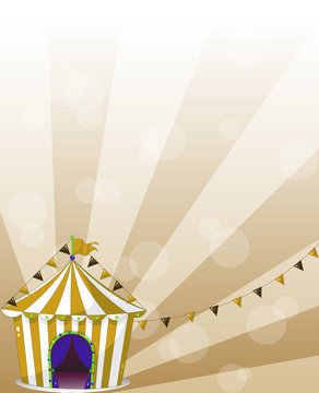 A Circus Tent At The Carnival