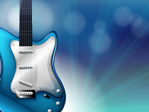 Wallpaper Guitar Acoustic Guitar Blue String Instrument Musical  Instrument Background  Download Free Image