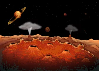 Keuken foto achterwand Planeten in het heelal © GraphicsRF