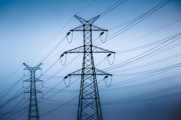 High voltage towers