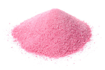 Instant Juice Powder Concentrate Isolated on White Background