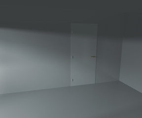 Door Empty Interior Rendered Background