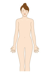 Fototapeta premium 女性全身