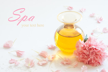 Bottle of aromatic essence oil