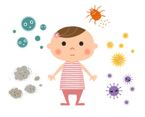 幼児とアレルゲン