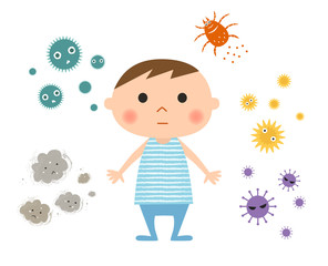 幼児とアレルゲン（男の子）