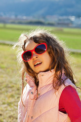 child in the countryside
