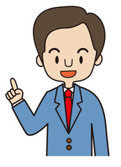 会社員（指差し）