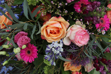 Mixed bouquet in bright colors