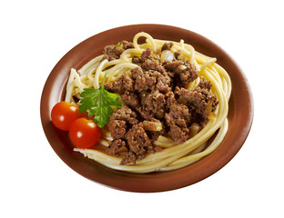  pasta with  beef