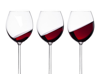 Wine isolated on white background