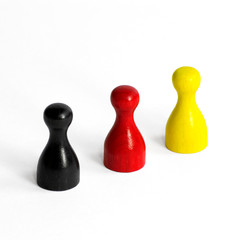 Figuren / schwarz rot gold
