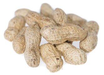 Peanuts isolated on white