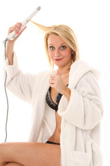Zufriedene Frau