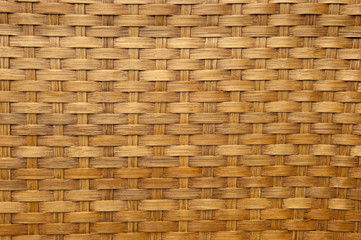Background texture of light brown woven bamboo - 51328432
