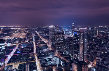 Obraz premium finanzwelt frankfurt am main
