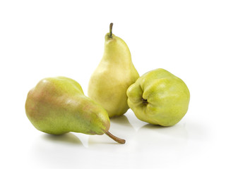 Pears isolated with clipping path