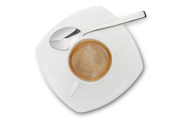 coffee cup on white background