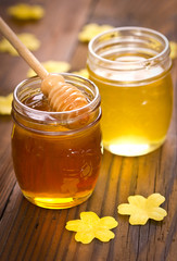 Two jars of honey