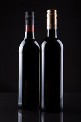 Fototapeta na wymiar Two Bottles Of Wine