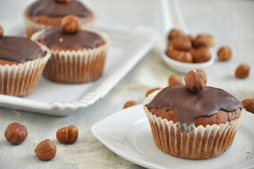 Schokoladen Nuss Muffins
