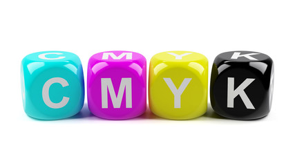 CMYK dices