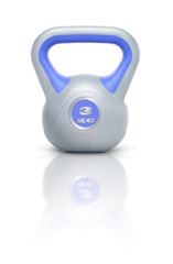 Kettlebell / Kugelhantel 3 kg mit Spiegelung