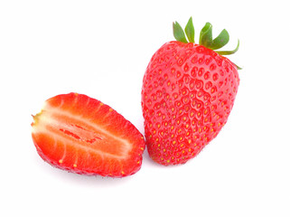 Strawberry and half